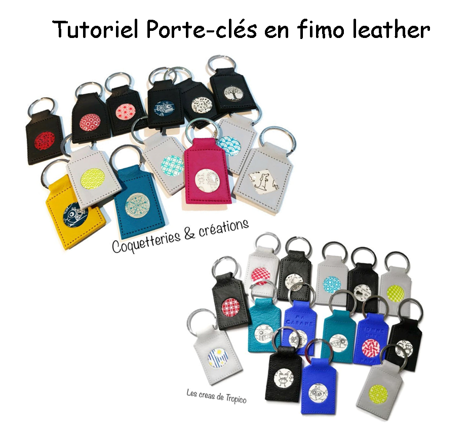 TUTORIEL PORTE-CLÉS EN PÂTE POLYMÈRE FIMO LEATHER