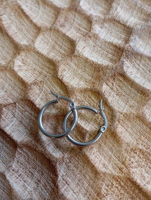Boucles d'oreilles 1 paire 4 possibilités (petites créoles)