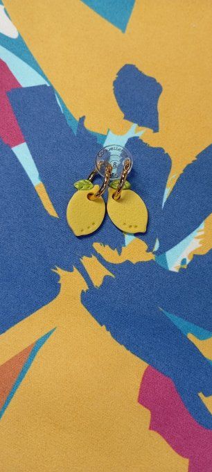 Boucles d’oreilles "Citrons d’été" 