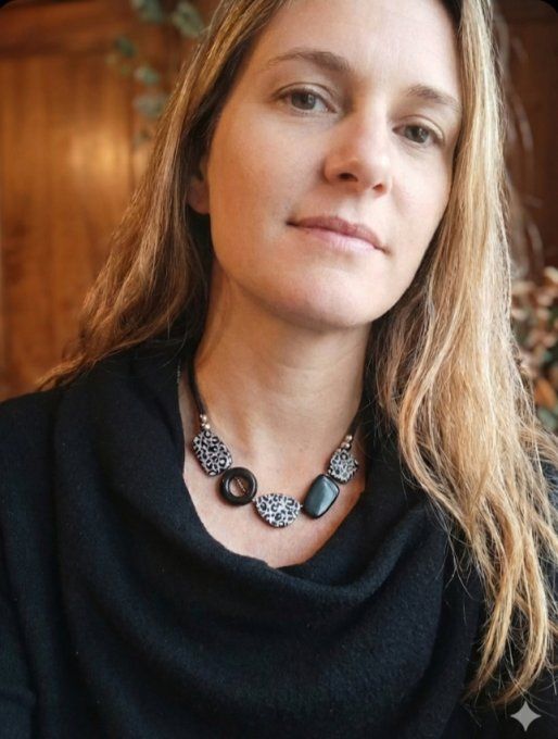 Collier Asymétrique Léopard Pailleté & Argenté ou doré