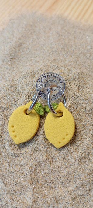 Boucles d’oreilles "Citrons d’été" 
