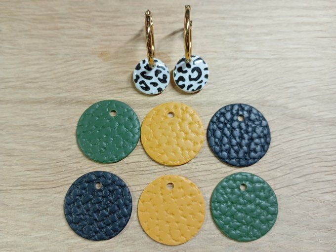 Boucles d'oreilles 1 paire 4 possibilités (petites créoles)