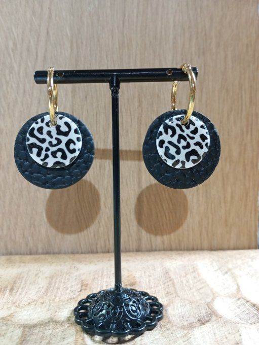 Boucles d'oreilles 1 paire 4 possibilités (petites créoles)