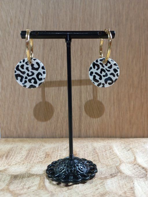 Boucles d'oreilles 1 paire 4 possibilités (petites créoles)