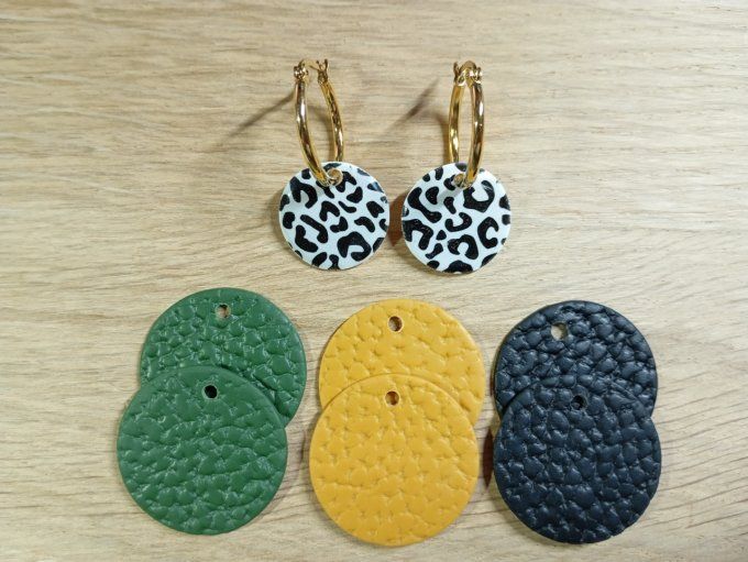 Boucles d'oreilles 1 paire 4 possibilités (grandes créoles)