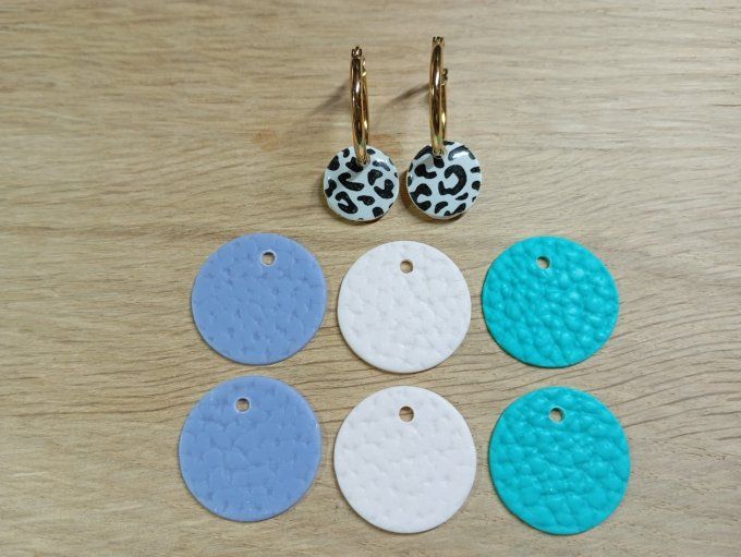 Boucles d'oreilles 1 paire 4 possibilités (petites créoles) 