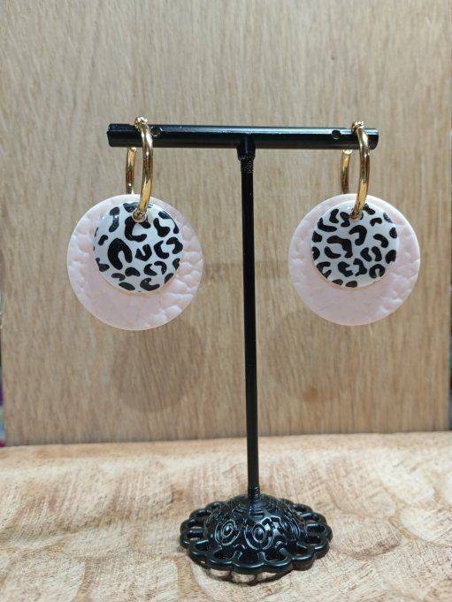 Boucles d'oreilles 1 paire 4 possibilités (petites créoles) 