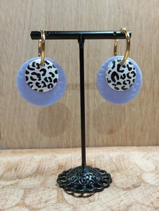 Boucles d'oreilles 1 paire 4 possibilités (petites créoles) 