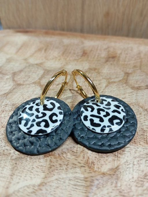 Boucles d'oreilles 1 paire 4 possibilités (grandes créoles)