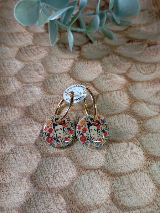 Collection "Frida" – Boucles d'Oreilles Artisanales & Créoles Personnalisables