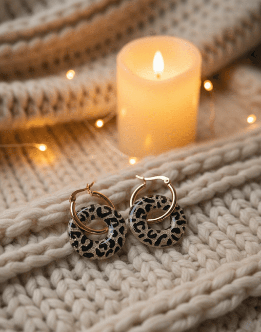 Boucles d’oreilles Graou et paillettes - les donuts